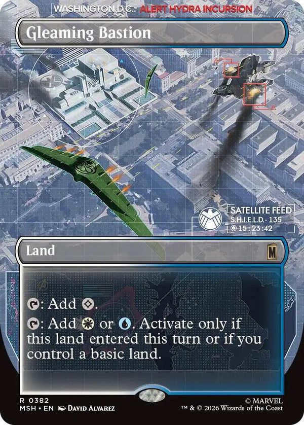 Gleaming Bastion (Borderless) (382) [Marvel Super Heroes]