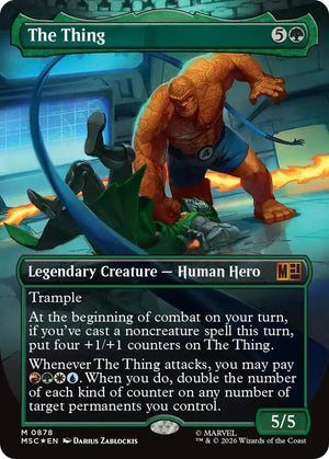 The Thing (Borderless) (Surge Foil) (878) [Marvel Super Heroes Commander]