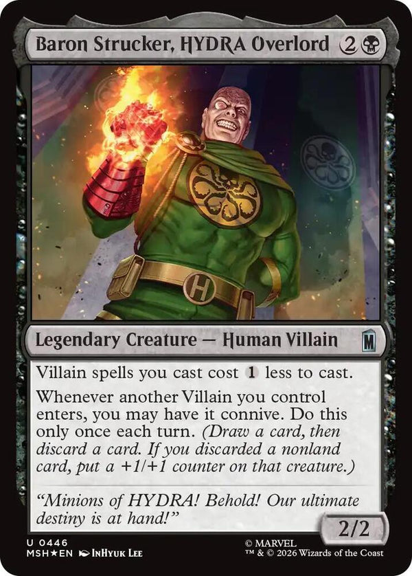 Baron Strucker, HYDRA Overlord (Surge Foil) (446) [Marvel Super Heroes]