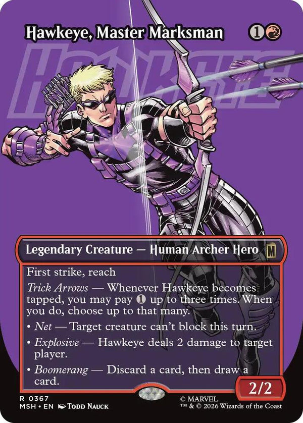Hawkeye, Master Marksman (Borderless) (367) [Marvel Super Heroes]
