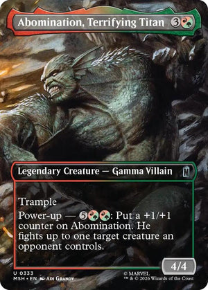 Abomination, Terrifying Titan (Borderless) (333) [Marvel Super Heroes]