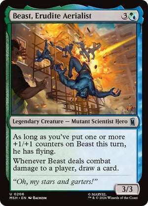 Beast, Erudite Aerialist (206) [Marvel Super Heroes]