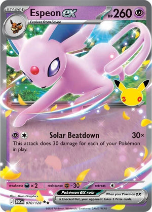 Espeon ex (070/128) [ME: 30th Celebration]