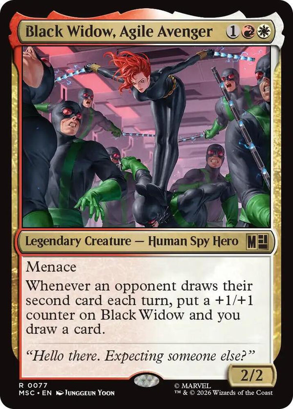 Black Widow, Agile Avenger (Surge Foil) (77) [Marvel Super Heroes Commander]