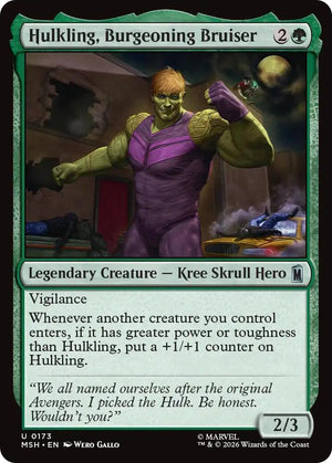 Hulkling, Burgeoning Bruiser (173) [Marvel Super Heroes]
