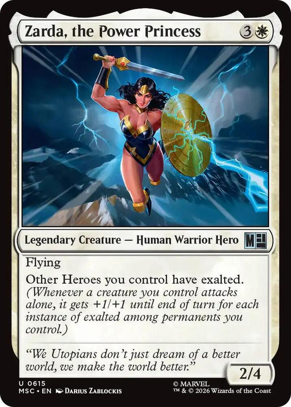 Zarda, the Power Princess (615) [Marvel Super Heroes Commander]