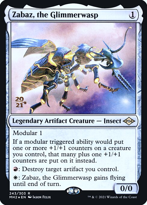 Zabaz, the Glimmerwasp (243s) [Modern Horizons 2 Promos]