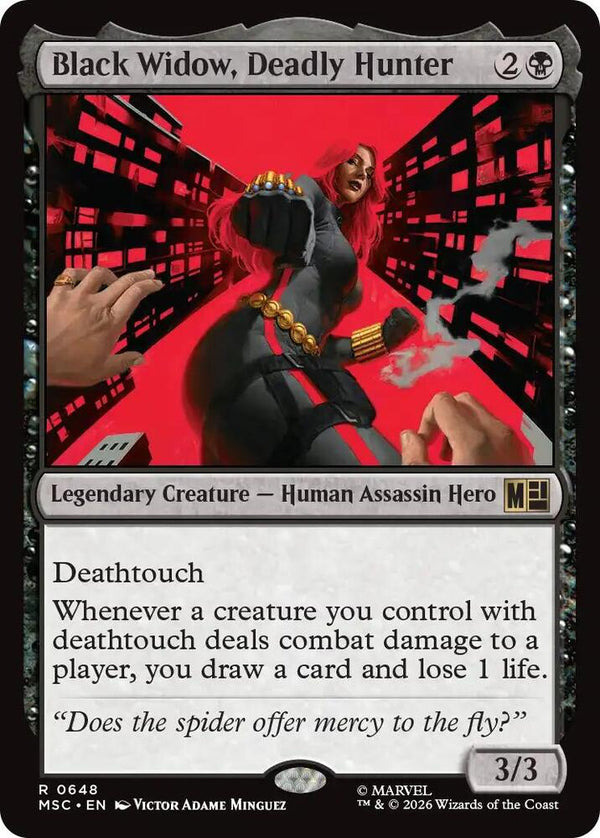 Black Widow, Deadly Hunter (648) [Marvel Super Heroes Commander]