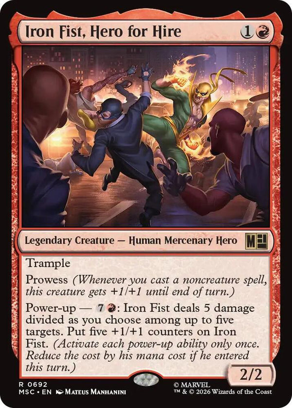 Iron Fist, Hero for Hire (692) [Marvel Super Heroes Commander]