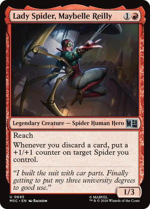 Lady Spider, Maybelle Reilly (695) [Marvel Super Heroes Commander]