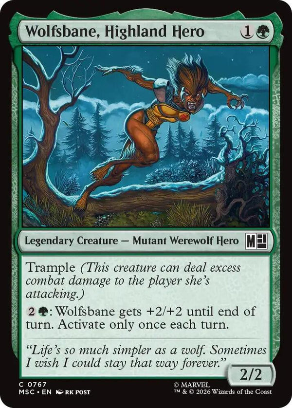Wolfsbane, Highland Hero (767) [Marvel Super Heroes Commander]