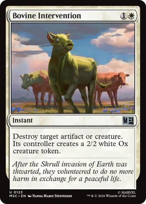 Bovine Intervention (Surge Foil) (123) [Marvel Super Heroes Commander]