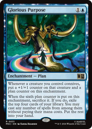 Glorious Purpose (Surge Foil) (31) [Marvel Super Heroes Commander]