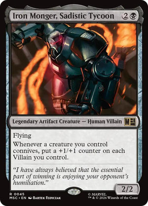 Iron Monger, Sadistic Tycoon (Surge Foil) (45) [Marvel Super Heroes Commander]