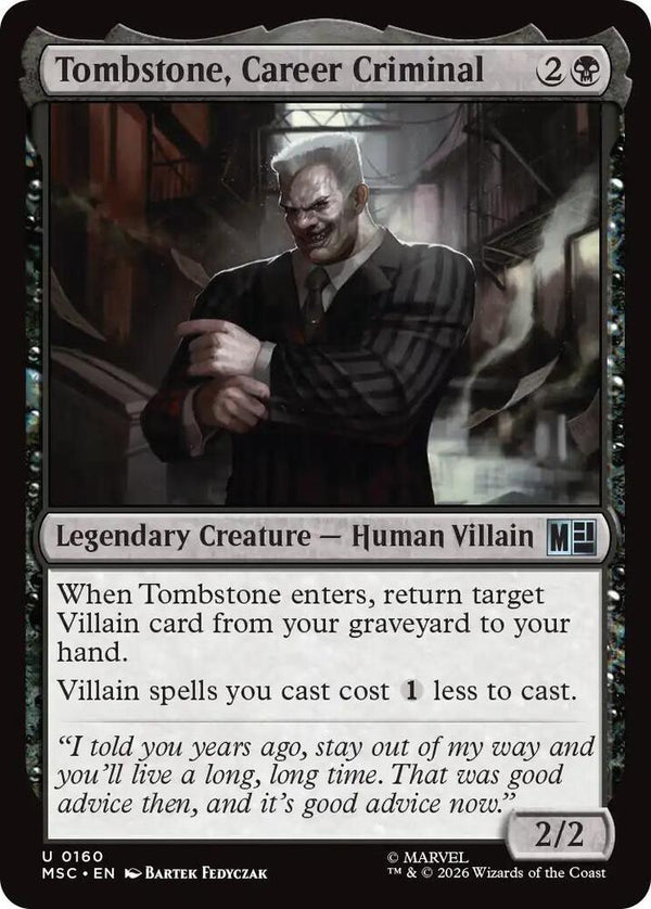Tombstone, Career Criminal (0160) (Surge Foil) [Marvel Super Heroes Commander]