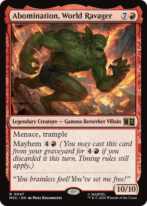 Abomination, World Ravager (Surge Foil) (47) [Marvel Super Heroes Commander]