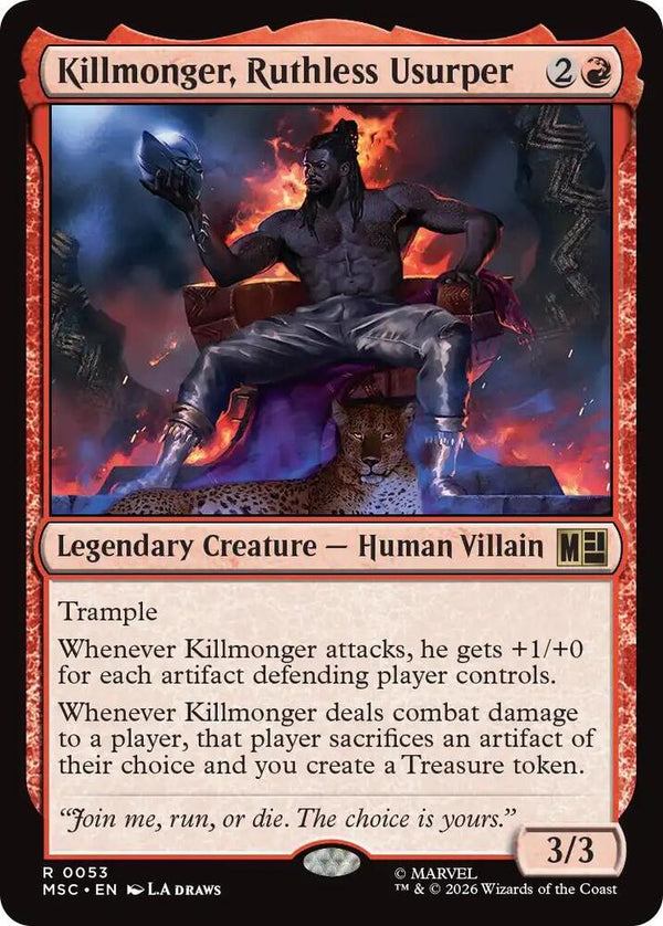 Killmonger, Ruthless Usurper (Surge Foil) (53) [Marvel Super Heroes Commander]