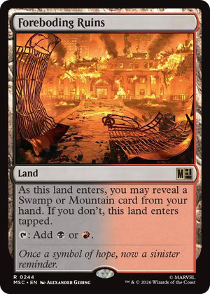 Foreboding Ruins (Surge Foil) (244) [Marvel Super Heroes Commander]