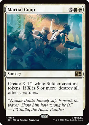 Martial Coup (Surge Foil) (138) [Marvel Super Heroes Commander]
