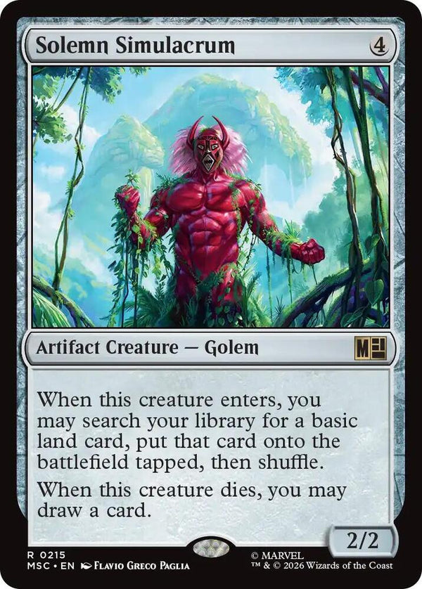 Solemn Simulacrum (Surge Foil) (215) [Marvel Super Heroes Commander]