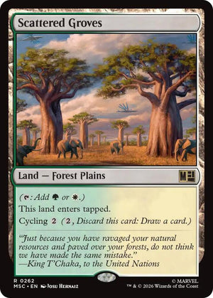 Scattered Groves (Surge Foil) (262) [Marvel Super Heroes Commander]