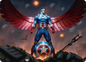 Captain America, Wings of Freedom Art Card (2/45) [Marvel Super Heroes Art Series]