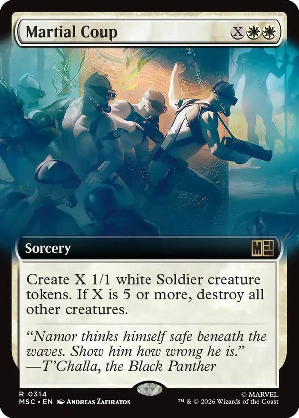 Martial Coup (Extended Art) (314) [Marvel Super Heroes Commander]