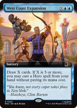 West Coast Expansion (Extended Art) (345) [Marvel Super Heroes Commander]