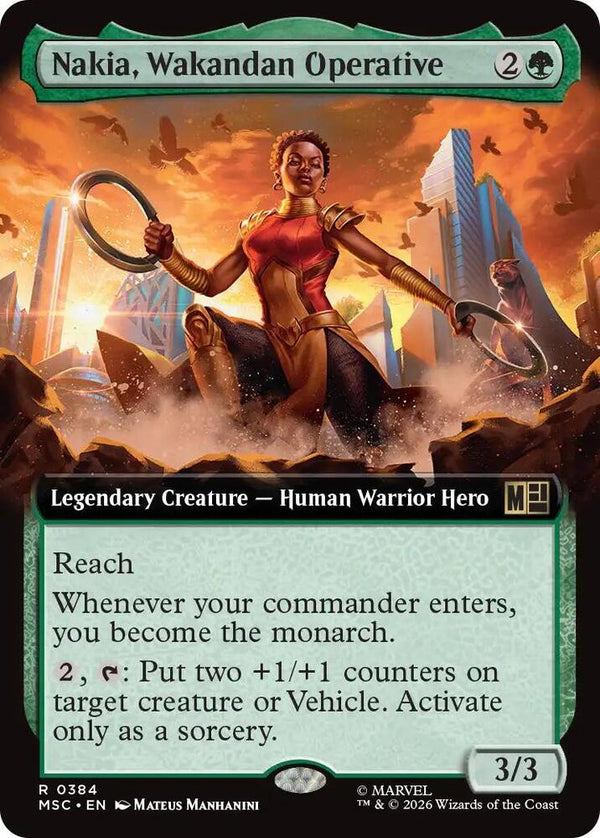 Nakia, Wakandan Operative (Extended Art) (384) [Marvel Super Heroes Commander]