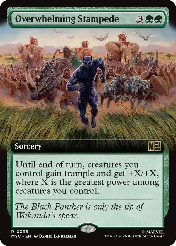 Overwhelming Stampede (Extended Art) (385) [Marvel Super Heroes Commander]