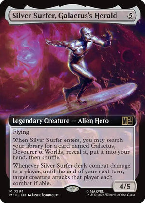 Silver Surfer, Galactus's Herald (Extended Art) (293) [Marvel Super Heroes Commander]
