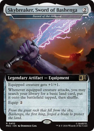 Skybreaker, Sword of Bashenga - Sword of the Animist (Extended Art) (452) [Marvel Super Heroes Commander]