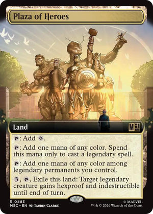 Plaza of Heroes (Extended Art) (483) [Marvel Super Heroes Commander]