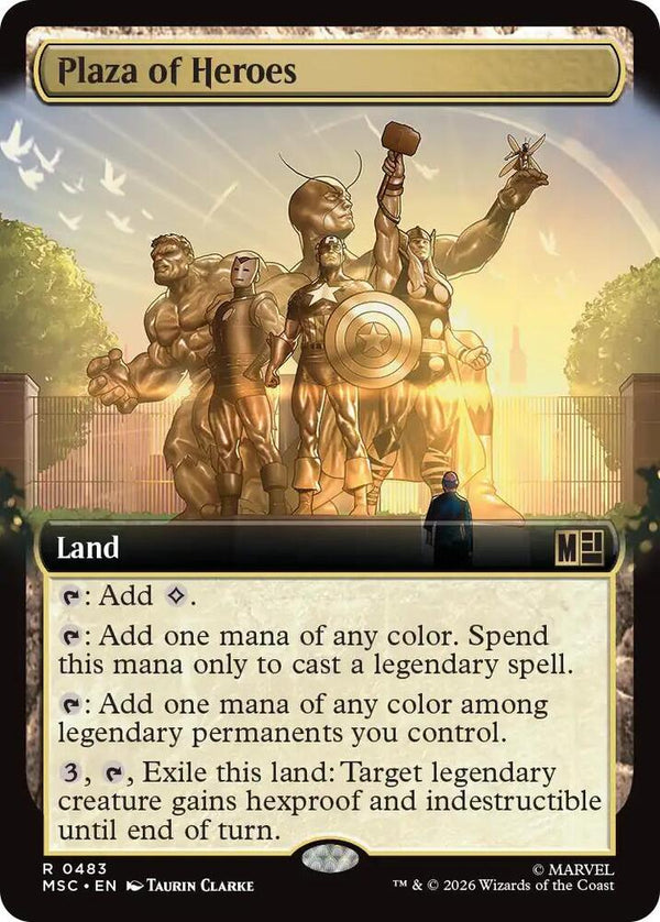 Plaza of Heroes (Extended Art) (483) [Marvel Super Heroes Commander]