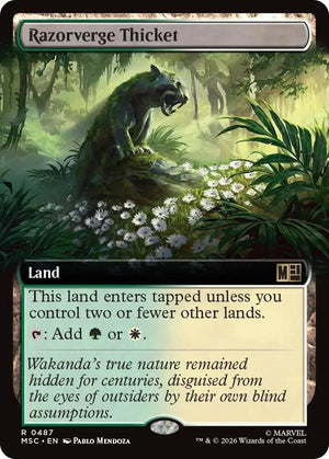 Razorverge Thicket (Extended Art) (487) [Marvel Super Heroes Commander]