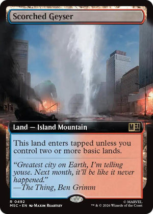 Scorched Geyser (Extended Art) (492) [Marvel Super Heroes Commander]