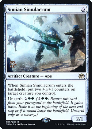 Simian Simulacrum (205s) [The Brothers' War Promos]
