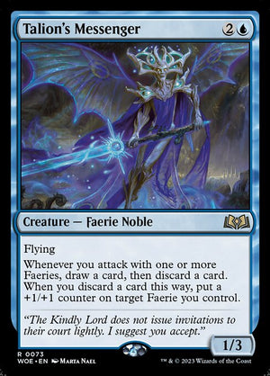 Talion's Messenger (73p) [Wilds of Eldraine Promos]