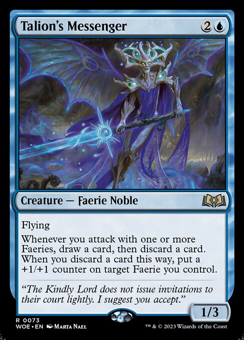 Talion's Messenger (73p) [Wilds of Eldraine Promos]