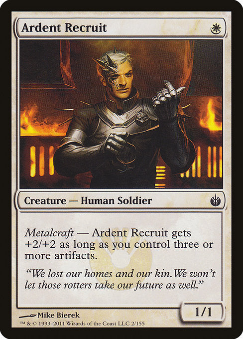 Ardent Recruit (2) [Mirrodin Besieged]