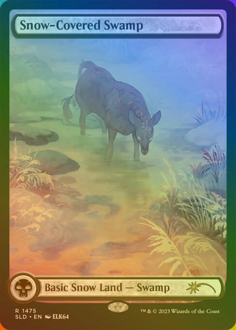 Snow-Covered Swamp (1475★) [Secret Lair Drop] [Full Art]