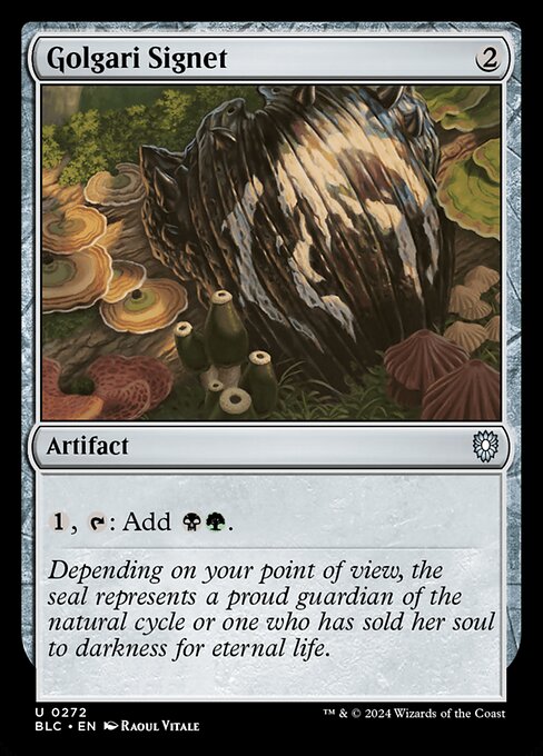 Golgari Signet (272) [Bloomburrow Commander]