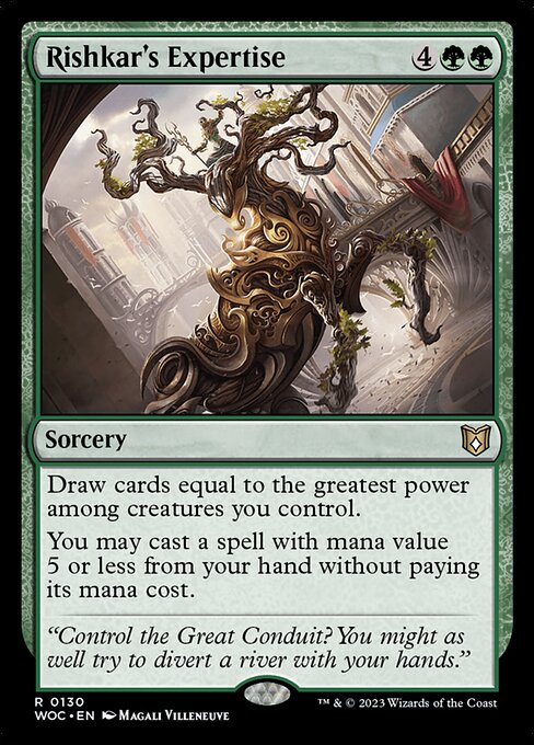 Rishkar's Expertise (130) [Wilds of Eldraine Commander]