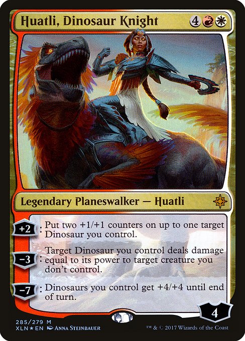 Huatli, Dinosaur Knight (285) [Ixalan]