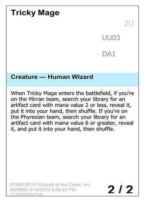 Tricky Mage (UU03) [Unknown Event]