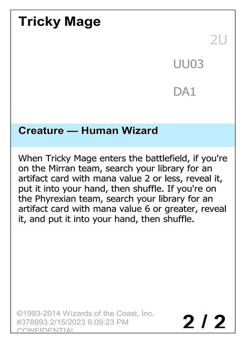 Tricky Mage (UU03) [Unknown Event]