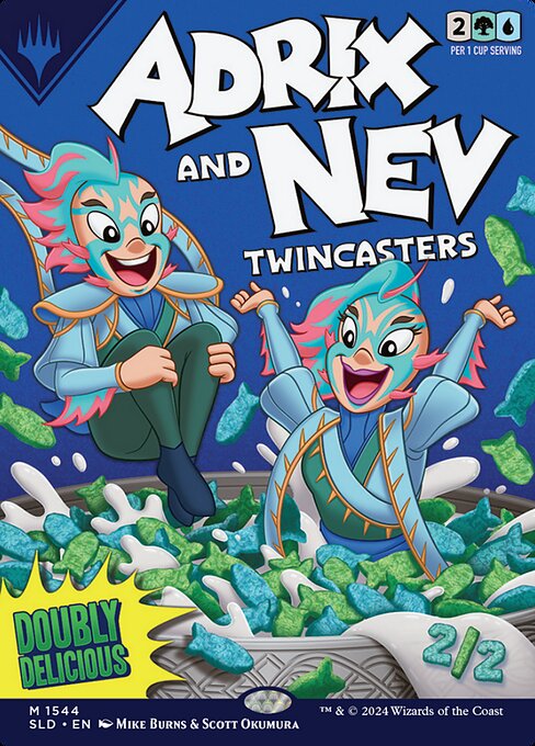 Adrix and Nev, Twincasters // Adrix and Nev, Twincasters (1544) [Secret Lair Drop]
