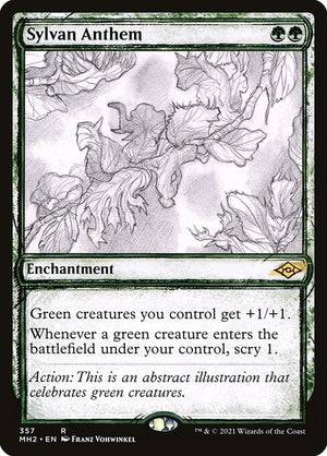 Sylvan Anthem (357) [Modern Horizons 2] [Showcase]