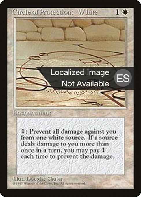 Circle of Protection: White (18) [Fourth Edition Foreign Black Border]