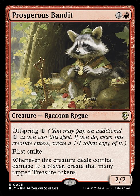 Prosperous Bandit (25) [Bloomburrow Commander]